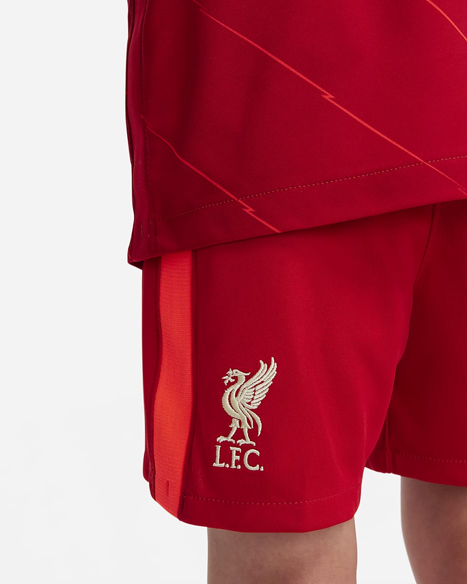 Nike Liverpool FC selling 2021/22 Home Jersey Kit Shorts DB2544-688 Red Child Medium $85